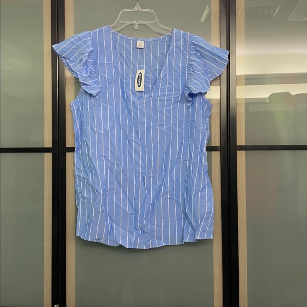 Blue Striped Blouse